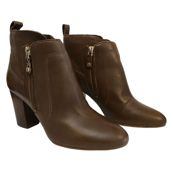 Antonio Melani Harlen Leather Ankle Boots Brown - Picture 2 of 7